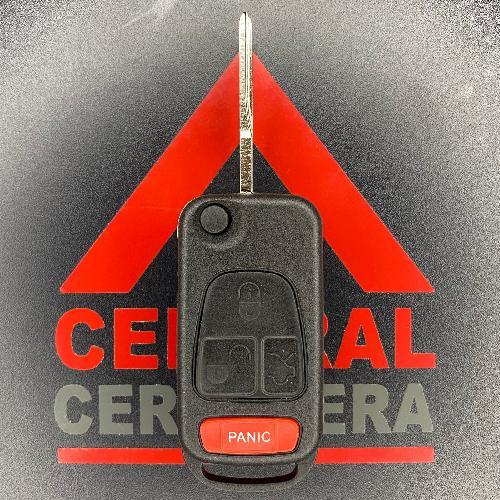 Carcasa Llave Control Flip 4B Mercedes Benz 2 Facetas (W34)