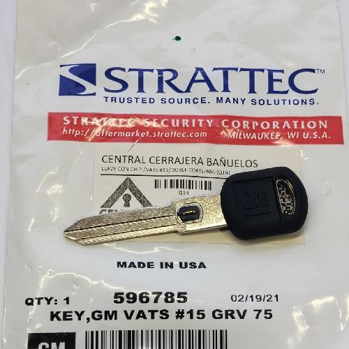 Llave CON CHIP /vats #15/DOBLE CORTE/B86