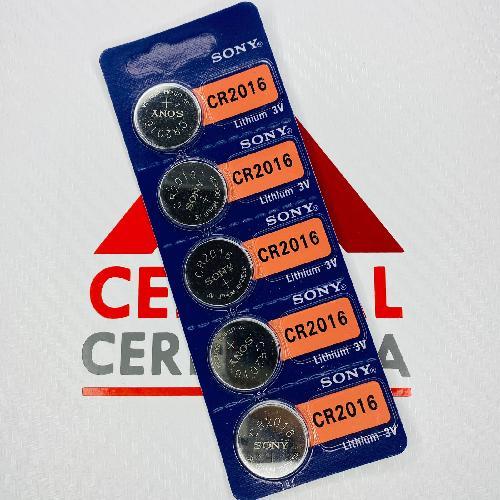 Baterias / Sony / CR2016 / 5Piezas (Caja C11)