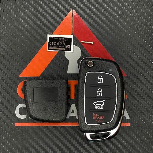 Carcasa Llave Control Flip 4B Hyundai / Kia Inserto Corte Izquierdo (Kkk09)