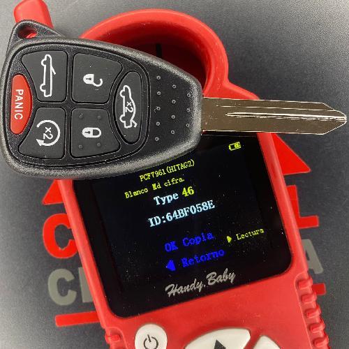 Llave Control 6B Dodge Genérico ID46 OHT692427AA 13Aa 315MHZ EEE16)