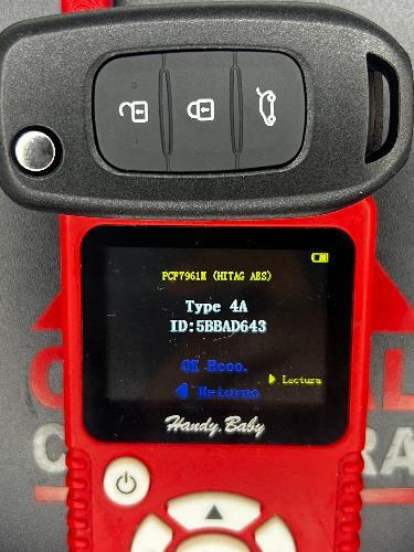 Llave Control Flip 3B Renault Chip 4A CWTWB1G767 433MHZ VA2