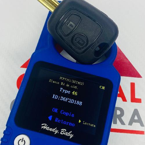 Llave Control 2B Peugeot Revisa Inserto Genérico PCF7961 433MHZ (CC40)