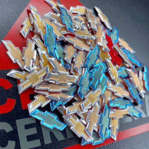 Logo Carcasa Flip 6MM X 16.5mm Tipo Original Chevrolet / (INSERTO 424)