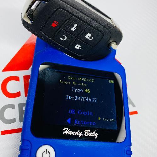 Llave Control Flip Proximidad 5B Chevrolet Origina HU100 ID46 433MHZ